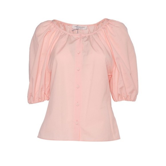 Philosophy Di Lorenzo Serafini Puff Sleeve Blouse With Relaxed Fit - NWT - Picture 1 of 2